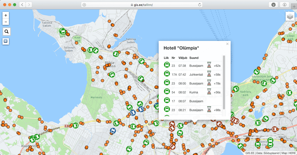 Tallinna ühistranspordi Kaart